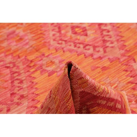 Tappeto Kilim Afghanistan rosso arancione 182x245