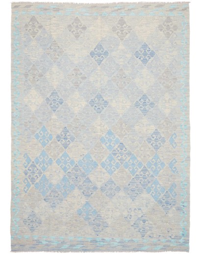 Tappeto Kilim Afghanistan bianco beige 175x244