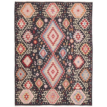 Tappeto Kilim Afghanistan grigio marrone 181x241