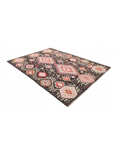 Tappeto Kilim Afghanistan grigio marrone 181x241