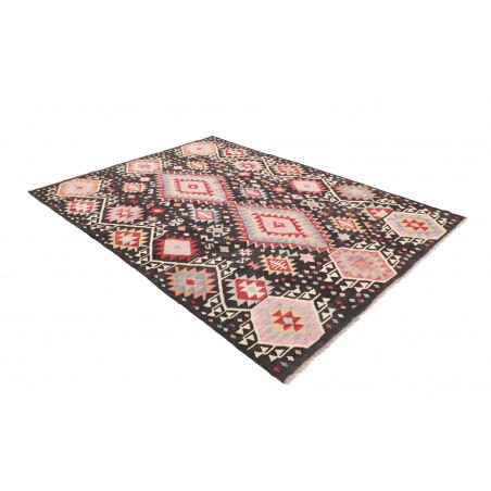 Tappeto Kilim Afghanistan grigio marrone 181x241