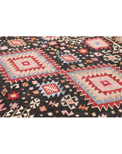 Tappeto Kilim Afghanistan grigio marrone 181x241