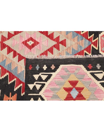 Tappeto Kilim Afghanistan grigio marrone 181x241