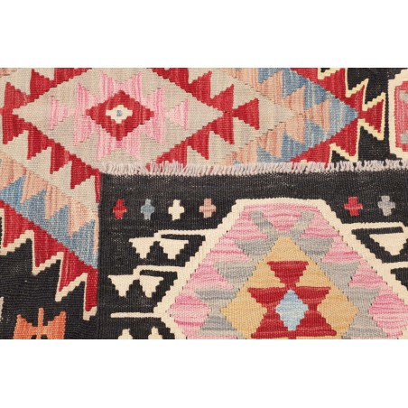 Tappeto Kilim Afghanistan grigio marrone 181x241