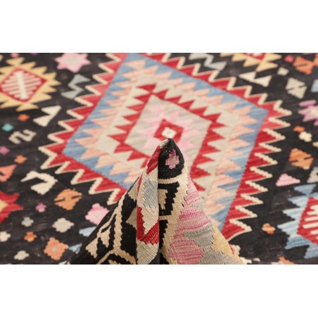 Tappeto Kilim Afghanistan grigio marrone 181x241