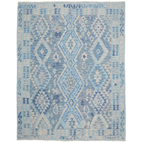 Tappeto Kilim Afghanistan azzurro 186x235