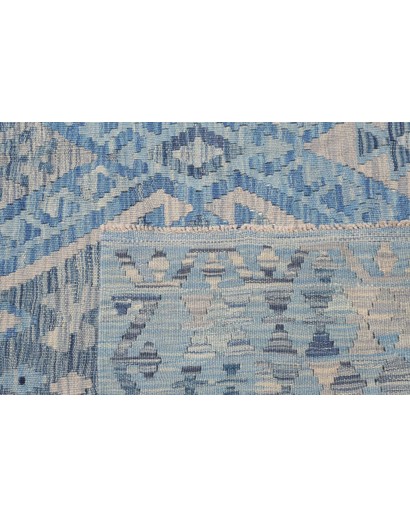 Tappeto Kilim Afghanistan azzurro 186x235