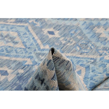 Tappeto Kilim Afghanistan azzurro 186x235