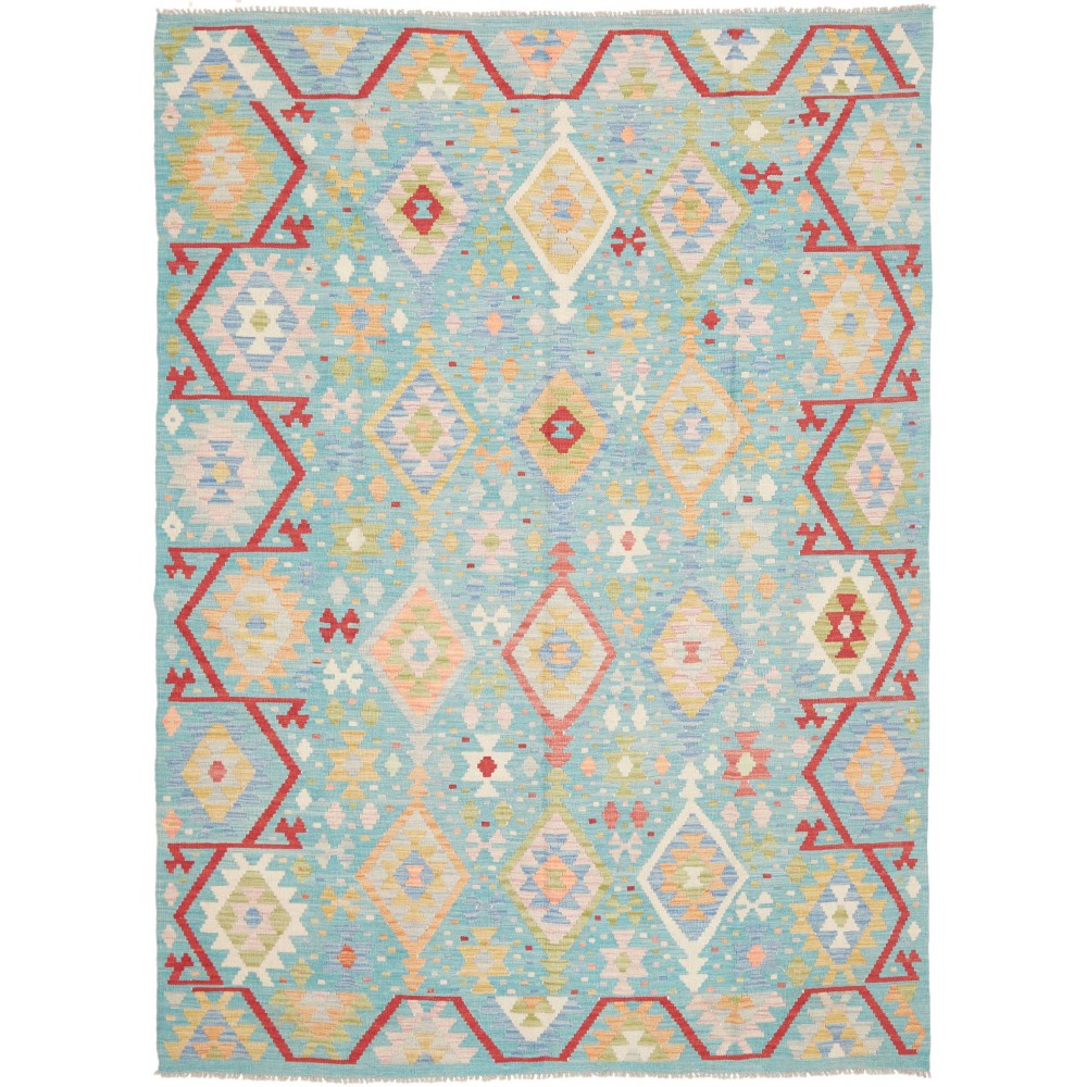 Tappeto Kilim Afghanistan beige giallo 175x243