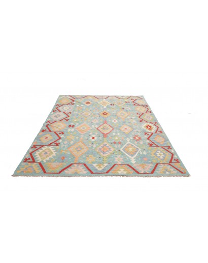 Tappeto Kilim Afghanistan beige giallo 175x243