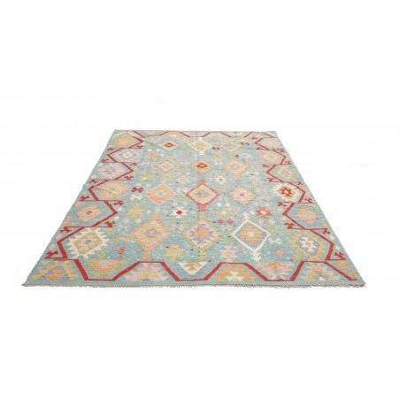 Tappeto Kilim Afghanistan beige giallo 175x243