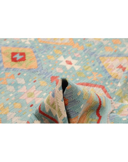 Tappeto Kilim Afghanistan beige giallo 175x243