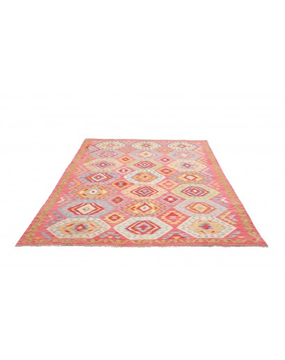 Tappeto Kilim Afghanistan marrone bianco 179x246