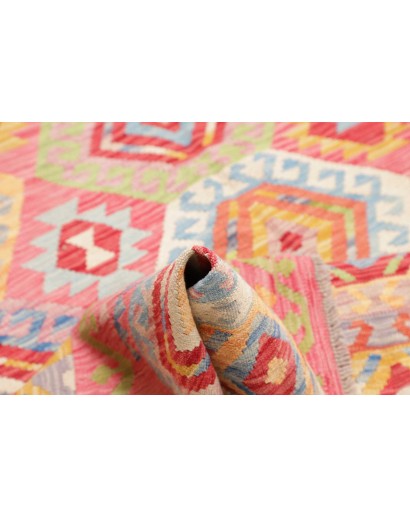 Tappeto Kilim Afghanistan marrone bianco 179x246