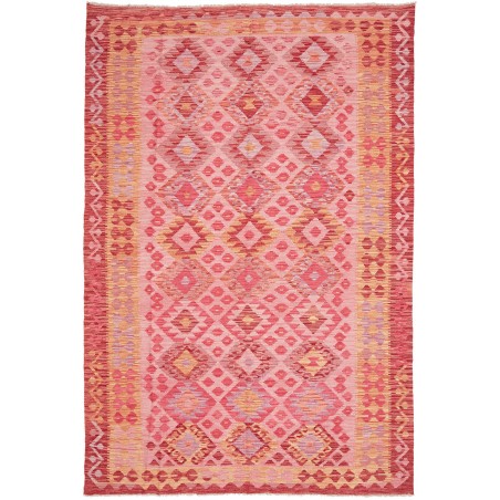Tappeto Kilim Afghanistan arancione marrone 176x261