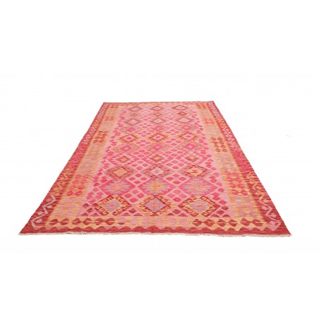 Tappeto Kilim Afghanistan arancione marrone 176x261