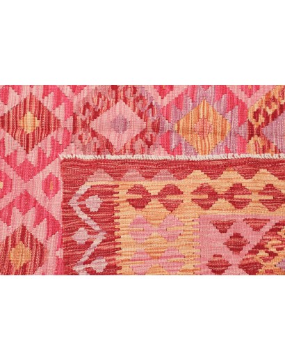 Tappeto Kilim Afghanistan arancione marrone 176x261