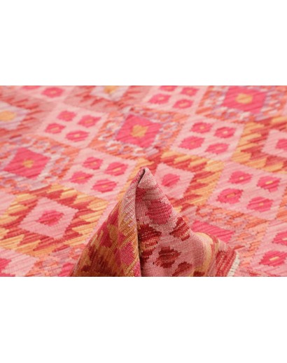 Tappeto Kilim Afghanistan arancione marrone 176x261