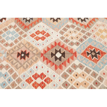 Tappeto Kilim Afghanistan bianco marrone 185x252