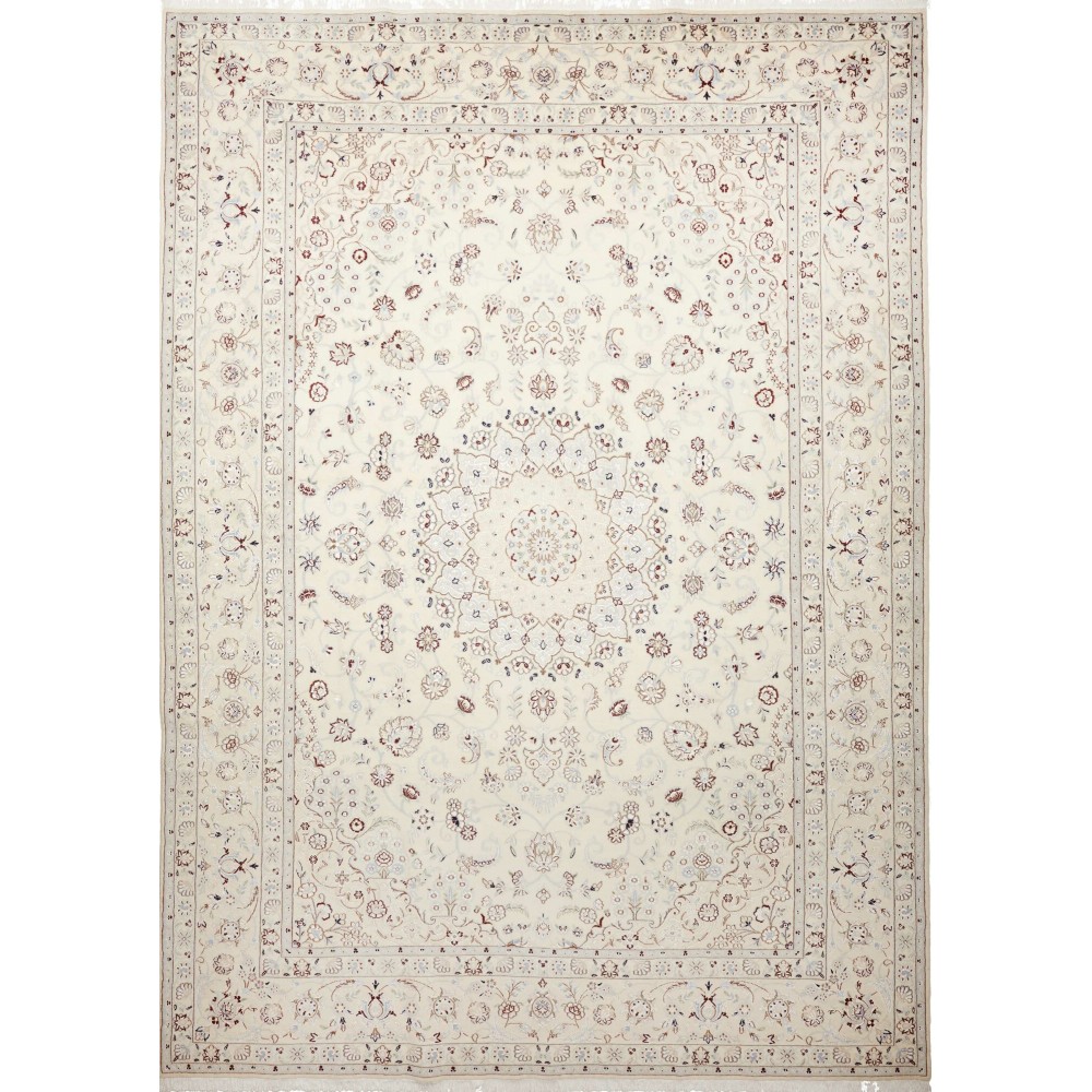 Tappeto Nain 9La Persia bianco verde 256x355 Tappeto Nain 9La Persia bianco verde 256x355