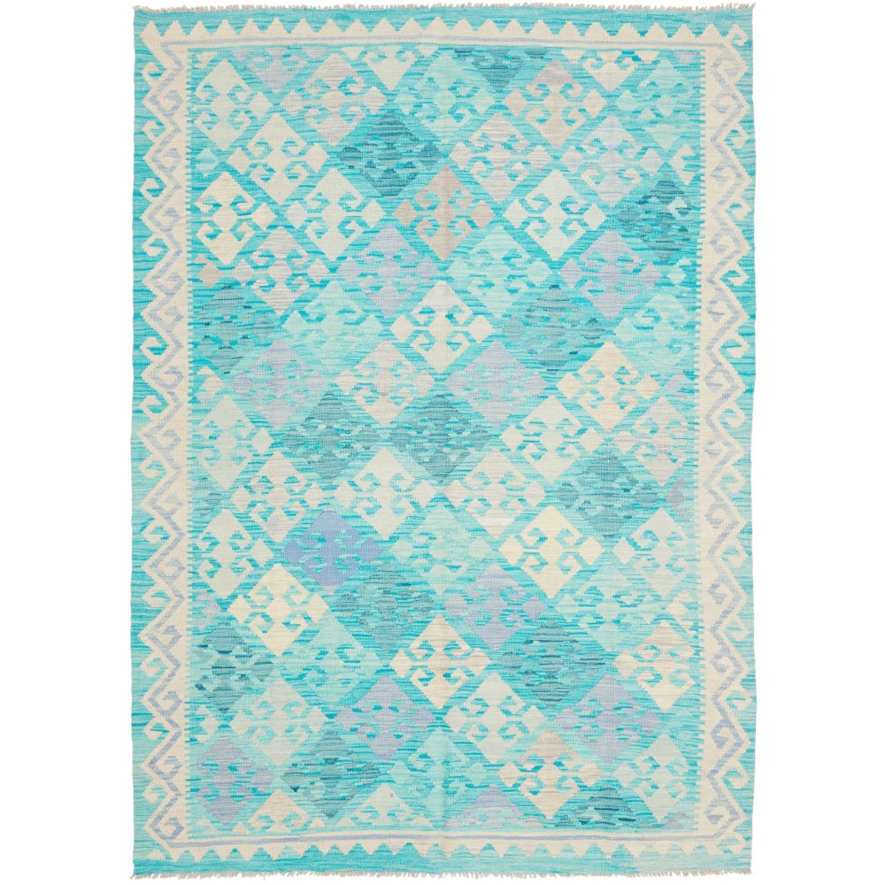 Tappeto Kilim Afghanistan beige bianco 177x240