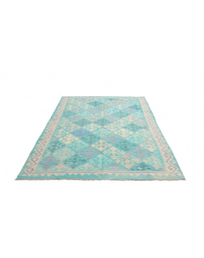 Tappeto Kilim Afghanistan beige bianco 177x240