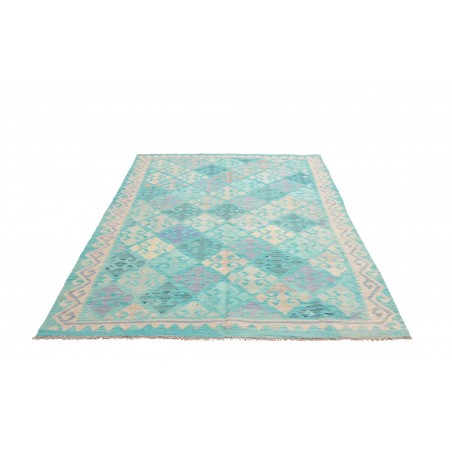 Tappeto Kilim Afghanistan beige bianco 177x240