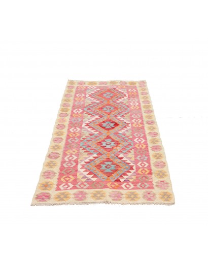 Tappeto Kilim Afghanistan marrone rosso 77x186