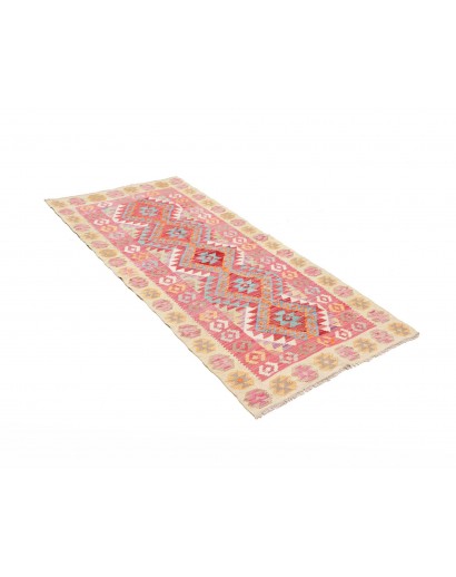 Tappeto Kilim Afghanistan marrone rosso 77x186