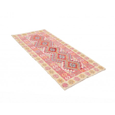 Tappeto Kilim Afghanistan marrone rosso 77x186