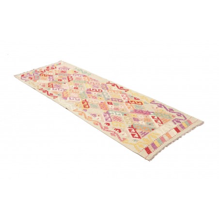 Tappeto Kilim Afghanistan giallo arancione 77x204