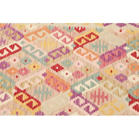 Tappeto Kilim Afghanistan giallo arancione 77x204
