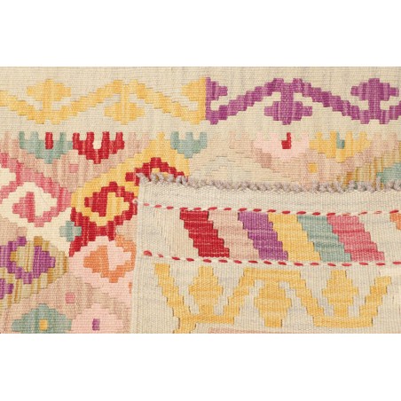 Tappeto Kilim Afghanistan giallo arancione 77x204