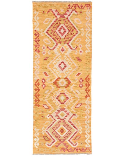 Tappeto Kilim Afghanistan marrone rosso 65x172
