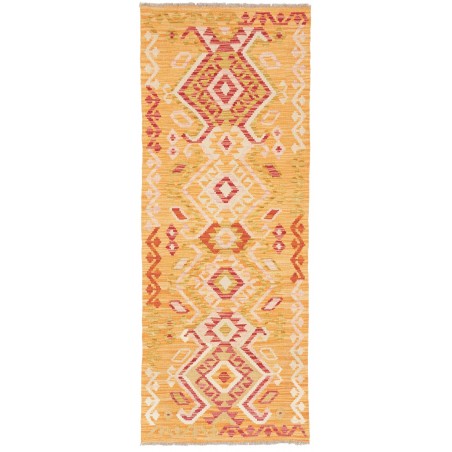 Tappeto Kilim Afghanistan marrone rosso 65x172