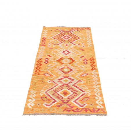 Tappeto Kilim Afghanistan marrone rosso 65x172