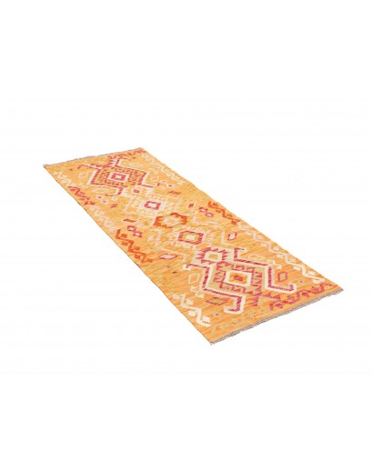 Tappeto Kilim Afghanistan marrone rosso 65x172