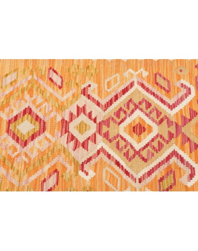 Tappeto Kilim Afghanistan marrone rosso 65x172