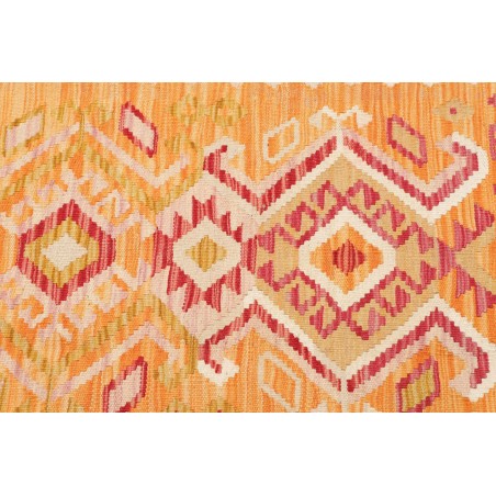 Tappeto Kilim Afghanistan marrone rosso 65x172