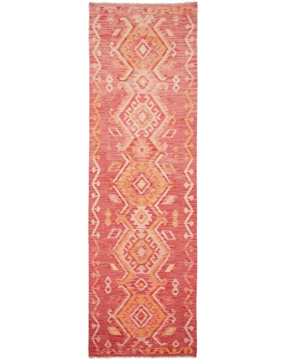 Tappeto Kilim Afghanistan arancione 88x296