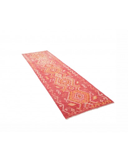 Tappeto Kilim Afghanistan arancione 88x296