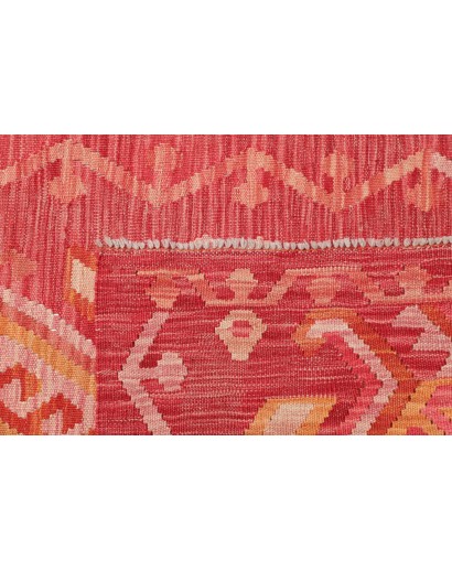 Tappeto Kilim Afghanistan arancione 88x296