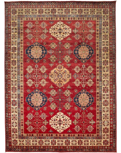 Tappeto Kazak Fine Pakistan marrone grigio 293x398