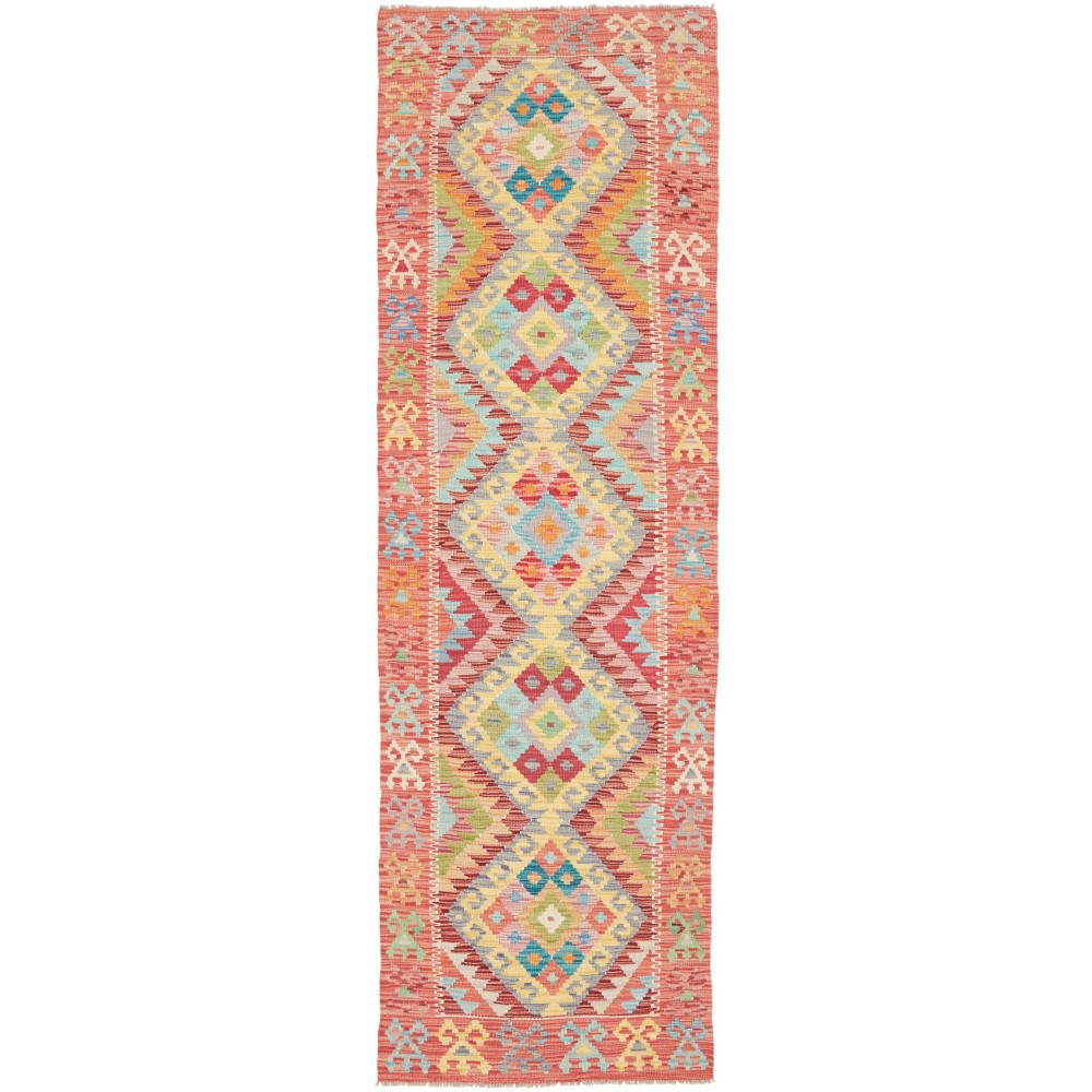 Tappeto Kilim Afghanistan marrone blu 76x250