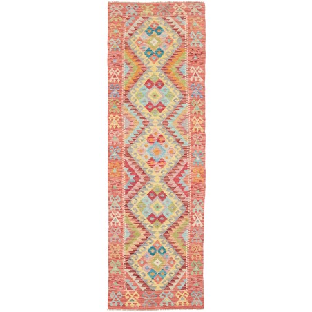 Tappeto Kilim Afghanistan marrone blu 76x250