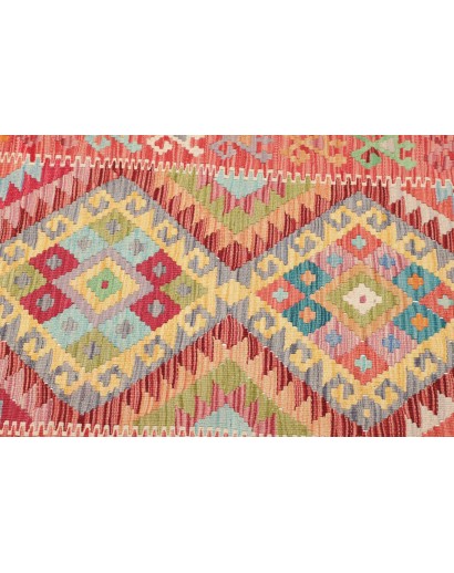 Tappeto Kilim Afghanistan marrone blu 76x250