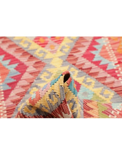 Tappeto Kilim Afghanistan marrone blu 76x250