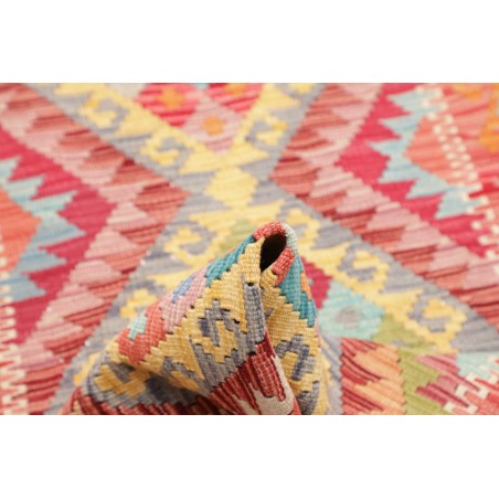 Tappeto Kilim Afghanistan marrone blu 76x250