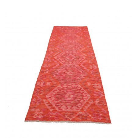Tappeto Kilim Afghanistan rosso beige 87x299