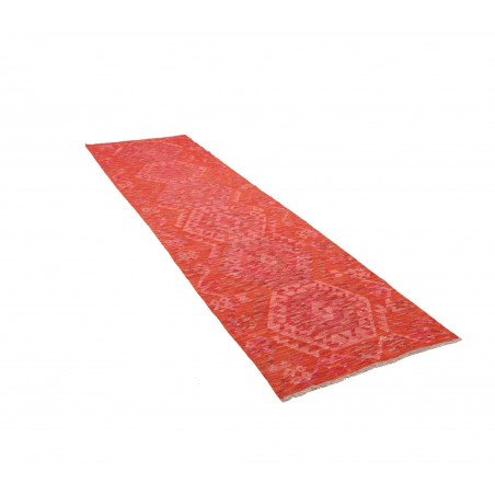 Tappeto Kilim Afghanistan rosso beige 87x299